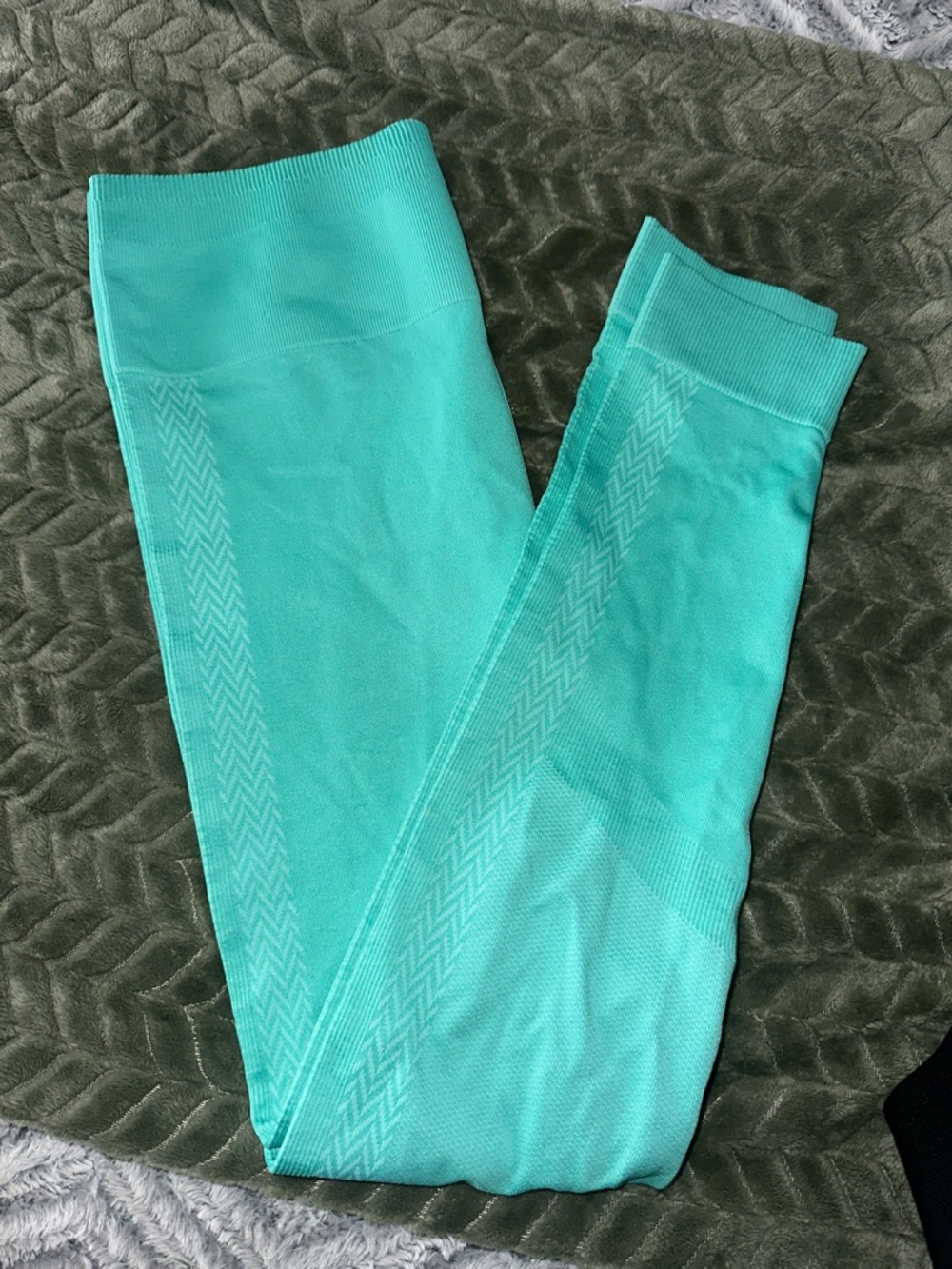 Fabletics Teal Seamless Leggings